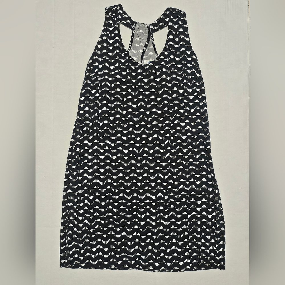 Black and White Old Navy Chevron Mini Dress
